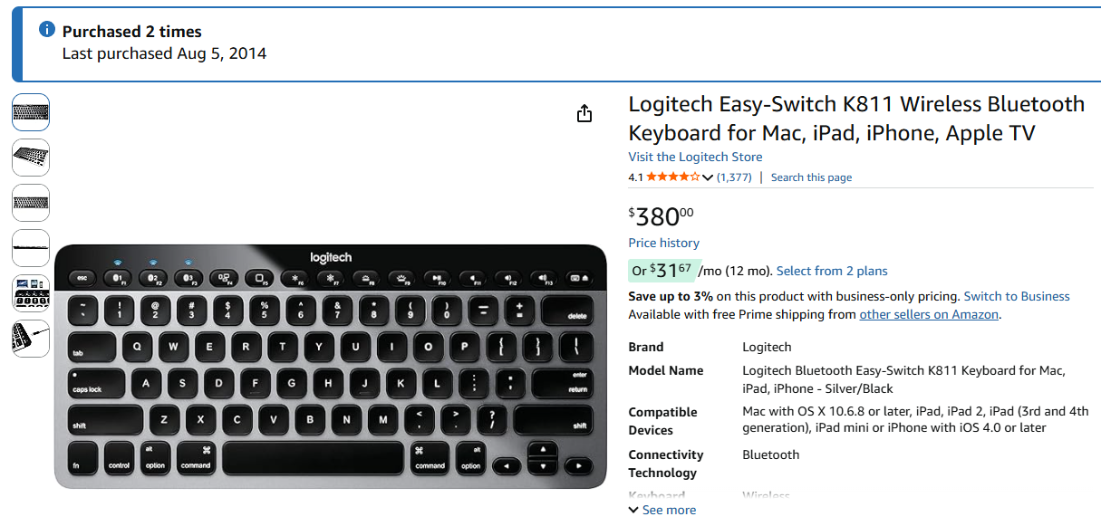 logi-k811-current-purchase-price logi-k811-current-purchase-price